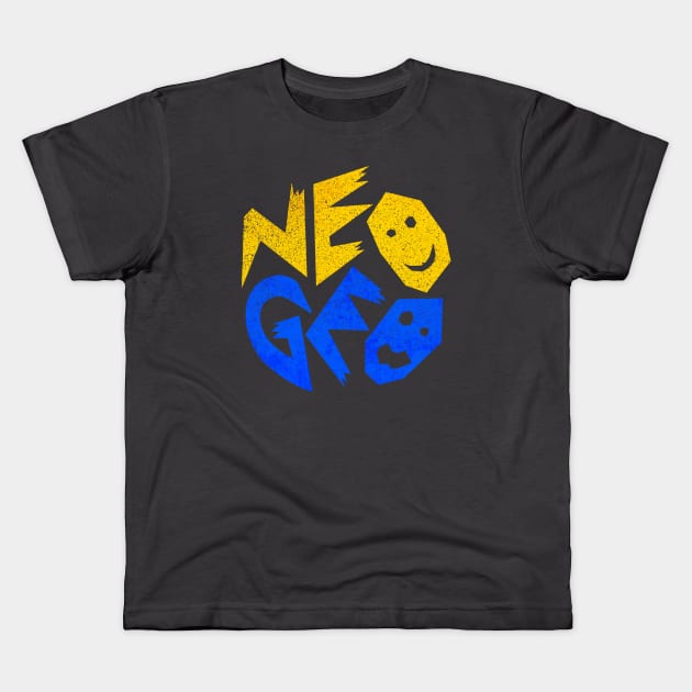 Neo Geo Logo Kids T-Shirt by Super Retro City